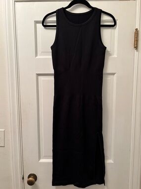 🔥Black Sleeveless Tank Midi Dress Black Size L